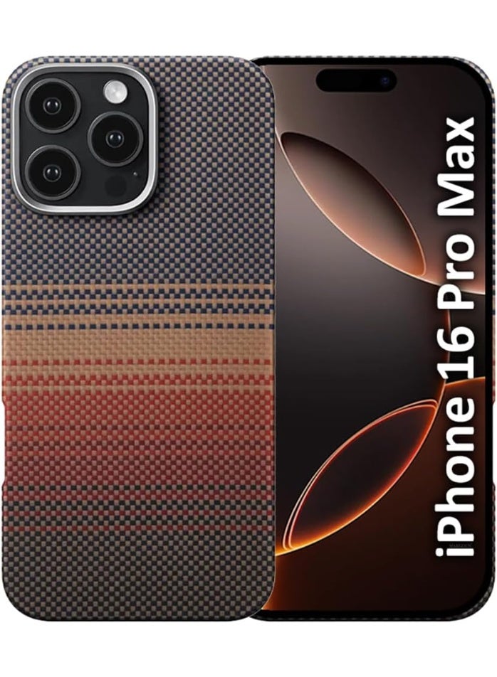 فكرة حافظة فكرة الملموسة المنسوجة لهاتف iPhone 16 Pro Max من ألياف الأراميد